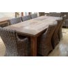 2.4m Reclaimed Teak Mexico Dining Table with 8 Donna Chairs - 2
